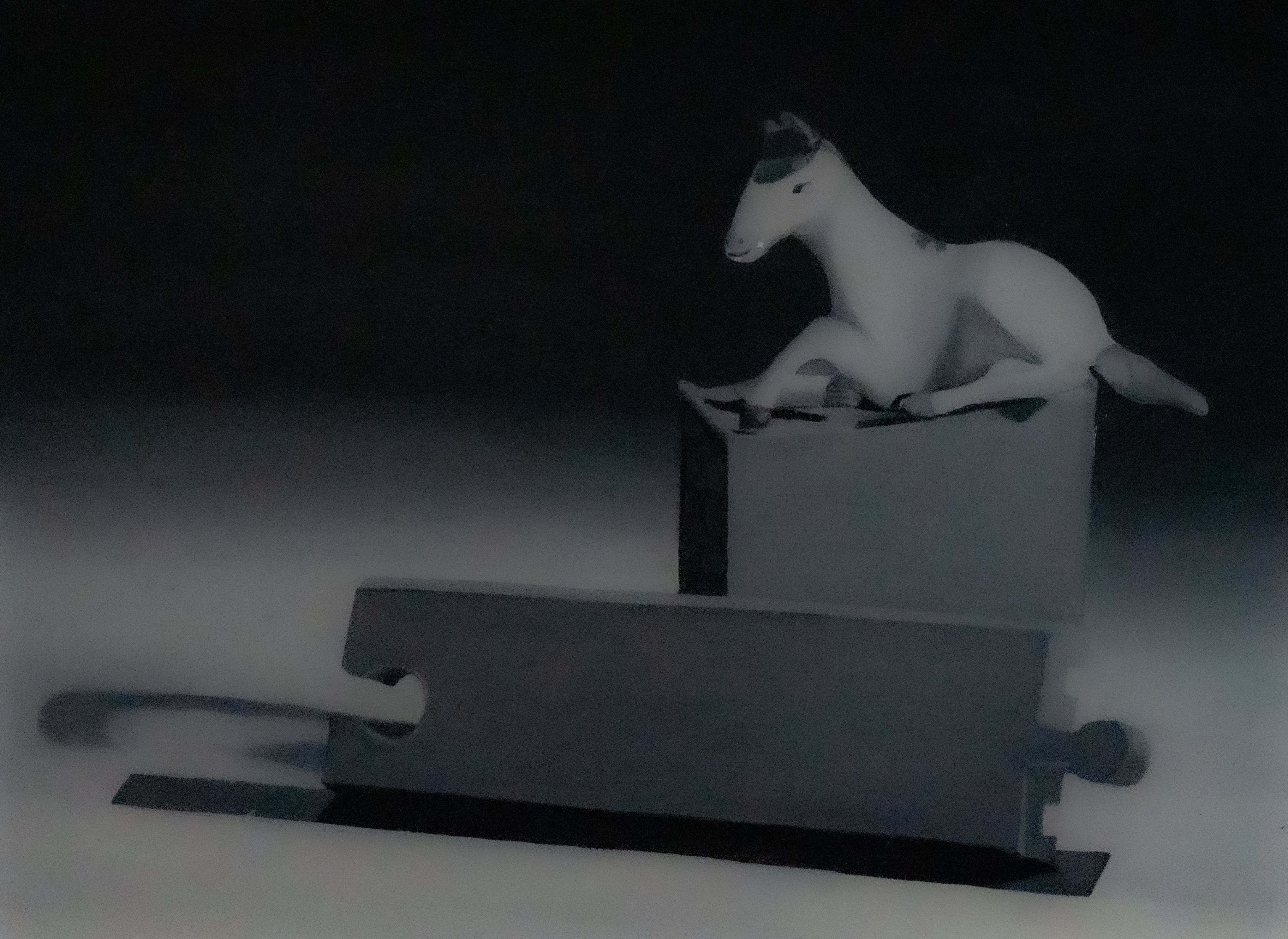 Horse Gray scale Painting - Image 2